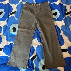 Retro EUC pants. Flare leg. Wide waistband.